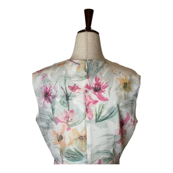 Yumi Kim Ivory Spring Fling Floral Tie Bodice Reminisce Midi Dress‎ Size S - Picture 5 of 8